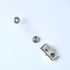 Clip de Metal para Crachá com Alça Transparente de Furo Único e Duplo Clip de Identificação Clip de Crachá Clip de Marca de Fábrica 2 Furos 4 Furos Clip de Ferro