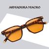 Gafas de Sol Cuadradas de Montura Completa Hip Hop Personalizadas 2024 Moda Europea y Americana Gafas de Sol para Viaje al Aire Libre para Hombres y Mujeres