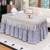 Cubierta Rectangular para Estufa Eléctrica, Engrosada y Forrada de Felpa para Invierno, Cubierta de Mesa de Café de Tafetán de Color Sólido de Alta Calidad, Cubierta para Calentador Eléctrico