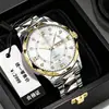 Reloj de Pulsera para Hombre 2026 Nuevo Calendario Dual de Negocios, Gama Alta, Elegante, Resistente al Agua, Esfera Grande, Cuarzo Luminoso