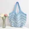 Bolsas Transfronterizas Nuevas 2024, Bolsas Tote Japonesas y Coreanas, Bolsas Tejidas de Paja, Bolsas de Punto, Bolsas Tejidas Estilo Vacaciones de Otoño e Invierno, Bolsos para Mujer