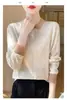 Tricô Color Block com Gola Lapela Estilo Francês Outono Inicial Feminino 2026 Novo Suéter de Gola Polo Manga Longa Camada Base de Tricô Fino