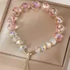 Pulseiras de Contas Transfronteiriças Europeias e Americanas Novas, Pulseiras Coloridas da Moda, Doces Versáteis Diárias para Meninas, Festas, Presentes de Feriado