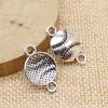14x 22mm 0.9g plata antigua accesorios DIY material para colgantes conector conector de béisbol