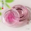 Tinta Piedra para Olla Caliente de Cristal con Tapa de Vidrio, Piedra de Tinta Humectante y Anti-Evaporación de Doble Anillo para Caligrafía, Depósito de Tinta Especial de Secado Lento con Alta Apariencia