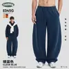 Pantalones de Marca Trendy Ckx Estilo Cimitarra Transfronterizos, Pantalones Anchos Sueltos con Forro de Felpa de Peso Pesado y Cintura Elástica, Pantalones de Chándal Retro High Street.