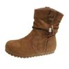 Botas Curtas Retrô Estilo Étnico para Mulheres 2025 Novo Estilo Outono com Saia Viagem Férias Botas Western Botas Curtas Birkenstock