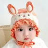 Nuevo Gorro para Bebé Otoño e Invierno Lindo para Niño y Niña Bebé Recién Nacido de Lana Tejida con Orejas de Conejo