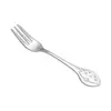 Cuchara creativa de acero inoxidable 304, cuchara de alimentación para niños, cuchara para mezclar con forma de delfín, cuchara para café, tenedor para pastel de luna, tenedor de tres dientes