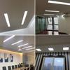 Lâmpada de escritório LED, candelabro de escritório, iluminação de engenharia comercial, lâmpada quadrada, academia, refeitório, lâmpada de tira