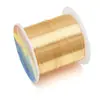Rollo grande de 100 metros de alambre de cobre que conserva el color, ideal para enrollar joyas, modelar tocados y otros artículos.