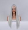 Peluca de anime cos para mujer, venta al por mayor, corte de sección media, cabello largo y liso, color universal, multicolor, juego de pelucas de cosplay de cabello falso