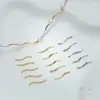 Tubo Hueco Curvo en Forma de S Brillante que Conserva el Color Relleno de Oro de 14K Accesorios de Joyería para Pulsera Collar Pendientes DIY Materiales Hechos a Mano
