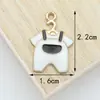 Accesorios DIY Ropa de Muñeca de Bebé Lindos Niños Aleación Accesorios de Goteo de Aceite Cuerda para el Cabello Colgante Llavero