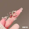 Broche Fivela Anti-Exposição Cereja Gato Fofo Moda Nicho Versátil Pin de Lapela Camisa Terno Casaco Acessórios de Lapela