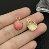 Colgante de concha de caracola de aleación de aceite de gota de océano de cinco colores, cola de sirena, estrella de mar, colgante DIY, pendientes, accesorios para mujer
