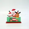 Adorno de Navidad Adorno de Madera Decoración del Hogar Manualidades de Escritorio Niños Reno de Navidad Árbol de Navidad Regalo