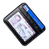 Portatarjetas de Piel Genuina Bolsa para Identificación Capa Superior Anti-magnética Logo de Piel de Vaca En stock Ultradelgado Múltiples Tarjetas Bolsa para Tarjetas Transfronteriza para Hombres y Mujeres