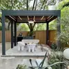 Eléctrico Aleación de Aluminio Nuevo Pabellón Chino Casa Exterior Jardín Patio Jardín
