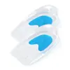 Almohadillas para Talón de Dos Colores, Suaves y Cómodas, Amortiguadoras para Deporte, Media Plantilla Transparente, Copas para Talón en Forma de U, Plantillas para Talón con Espolón Calcáneo Antidesgaste