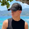 Gorra de Béisbol de Malla Transpirable de Verano Transfronteriza para Hombre, Protección Solar, Deportes al Aire Libre, Gorra con Visera Bordada de Marca de Moda, Ajustable