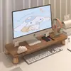 Soporte de altura ajustable para computadora, elevador de escritorio para monitor, estante de soporte de almacenamiento, estante para pantalla de escritorio de oficina