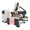 Máquina cortadora de puertas de madera para armario, máquina de grabado, máquina automática de sierra de corte en blanco, máquina cortadora CNC de cambio automático de cuchillas en línea recta Jinan, gabinete
