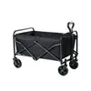 Carrinho de Camping Dobrável, Grande Capacidade 150L, Carrinho Utilitário Dobrável de Alta Resistência com Alça Ajustável, Rodas para Todos os Terrenos para Uso Externo, Praia, Jardim, Compras