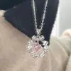Colar Guirlanda Laço Amor Corrente Clavícula Feminina Luxo Acessível Design de Nicho Natal Ins Melhor Amigo