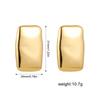 Aretes Transfronterizos Europeos y Americanos de Acero Inoxidable Oro de 18K Textura Geométrica Flor Aretes de Lujo Ligero Aretes Amazon AliExpress
