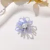 Pendientes de Flor Hueca con Perlas Iridiscentes Estilo Moda Coreana, Accesorios para Orejas, Broches, Flores para Zapatos, Accesorios de Hebilla para Zapatos