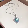 Azul marino y cielo~Pendientes de mariposa y estrella de mar de circón aguamarina dulce, pendientes exquisitos de estilo vacacional con un toque de alta gama