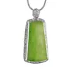 Collar de Moda de Lujo en Plata S925 Colgante de Jade Hetian Disco Liso para Mujer Colgante Versátil de Gama Alta