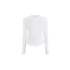 Ropa Nueva de Yoga para Mujer Otoño e Invierno, Tops de Punto Casuales y Cómodos para Usar Debajo, Camisas Henley Deportivas Slim de Manga Larga con Botones