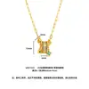 Colar pingente de trevo de quatro folhas esmaltado banhado a ouro vietnamita, joia de nicho de designer de luxo leve estilo old money para mulheres