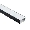 Lámpara lineal led ranura para lámpara principal empotrada perfil de aluminio luz con barra de lámpara lineal negra