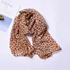 Moda clássica europeia e americana, cachecol com estampa de leopardo, primavera, outono e inverno, longo, para todas as ocasiões, estilo coreano, algodão, linho, cachecol de seda, xale de dupla finalidade