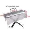 Funda para piano eléctrico al por mayor, funda antipolvo, transparente, para el hogar, funda para piano electrónico de 61 teclas, impermeable, funda para piano eléctrico de 88 teclas