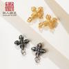 Plata de Ley 925 Cruz Retro Cinco Hilos del Tíbet Vajra Mazo Accesorios Colgante DIY Collar Pulsera Llavero Accesorios