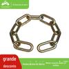 Fábrica de cor personalizada de liga de zinco de aço cadeia de ferro rebarbação corrente galvanizada Q195 corrente de ferro de balanço corrente atacado