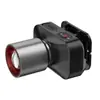 Linterna frontal de cabeza para exteriores Super Brillante Blanca Láser Luz Fuerte Larga Duración de Batería Batería de Litio Iluminación Montada en la Cabeza Zoom de Largo Alcance Linterna Frontal para Pesca
