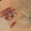 Brincos de Pérola com Zircônia Floco de Neve Agulha de Prata, Exquisitos Elegantes, Brincos Versáteis, Luxo Acessível, Brincos de Alta Qualidade, Design de Nicho