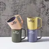 Taza de Cepillo de Dientes Multifuncional Rayada Guanghua para el Hogar Conveniente Simple Doble Capa Engrosada Taza de Lavado Doble para Pareja de Viaje
