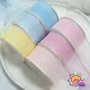 Cinta de tul triangular brillante de doble cara, material para lazo de accesorio para el cabello DIY hecho a mano, accesorio para sombrero de paja de ropa, empaque de caja de regalo