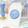 Cabeza de Sello de Cera Yaqi con Diseño Floral en Relieve, Cabeza de Cobre Sólido con Patrón de Tulipan, Hermosa Cabeza de Sello de Cera