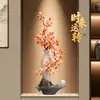 Adornos de jarrón de cerámica de forma irregular de alta gama, nuevo estilo chino para sala de estar, entrada, mueble de TV, arte decorativo, florero, entrega directa de fábrica
