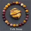 Pulsera Popular Transfronteriza Temu Xiyin Tk con Cuentas Hecha de Aventurina Verde Ojo de Tigre Pulsera Elástica Hecha a Mano