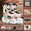 Set Completo Principiante Patines en Línea Reporte Clase Profesional Soporte de Hoja Engrosado Integrado Patines de Hielo Infantiles Tamaño Ajustable Ruedas con Luces