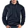 Sudadera con capucha deportiva de punto jacquard para hombre, color liso, manga larga, para primavera y otoño, informal, importación, Amazon