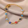 Europa e Estados Unidos cruzados olho do diabo personalidade moda Coringa pulseira nicho simples criativo sorte joia acessórios atacado
